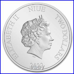 Niue 2022 DC Comics Flash Justice League Edition 1 oz Silver Color Coin with COA