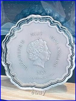 Niue -2022- Fierce Nature Lion 2oz Silver Coin, ! Mintage 2,000