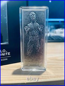 Niue- 2022- Star Wars- Han SoloT in Carbonite 3 OZ Silver Proof Coin