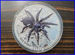 Niue 2023 Funnel Web Spider $10 5 Oz Pure Silver Proof Ultra High 3D Relief OGP
