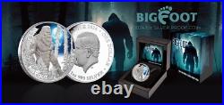 Niue 2024 BIGFOOT Sasquatch $1 1 Troy Oz Pure Silver Color Proof OGP-MINTAGE 750