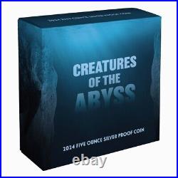 Niue 2024 CREATURES of ABYSS Deep Sea Fish $10 5 Oz Silver Black Prf-MINTAGE 350