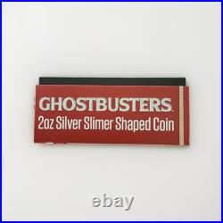 Niue 2024 Slimer Ghostbusters 40th Ann. 2 Oz Silver Coin SUPER RARE pristine