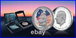 Niue 2025 CAPTAIN COOK Second Voyage TERRA AUSTRALIS Tall Ships $1 Oz Silver Prf Niue 2025 CAPTAIN COOK Second Voyage TERRA AUSTRALIS Tall Ships $1 Oz Silver Prf