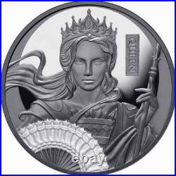 Niue 2025 CHESS QUEEN $1 1 Troy Oz Pure Silver Black Proof in OGP-MINTAGE 999 Niue 2025 CHESS QUEEN $1 1 Troy Oz Pure Silver Black Proof in OGP-MINTAGE 999