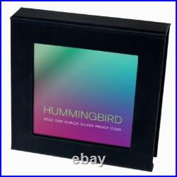 Niue 2025 Hypnotic HUMMINGBIRDS & HIBISCUS $1 1 Oz Pure Silver Prf MINTAGE 750