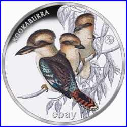Niue 2025 KOOKABURRA TRIO John Gould Birds Australia $1 Oz Silver Color in OGP