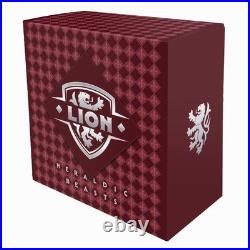Niue 2025 LION Heraldic Beasts $1 Oz Pure Silver Proof Rose Gold MINTAGE 750