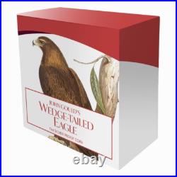 Niue 2025 WEDGE-TAILED EAGLE John Gould Birds Australia $1 Oz Silver Color OGP
