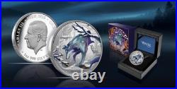 Niue 2025 Wild WINTER WOLF Four Seasons Raven Dire $1 1 Oz Pure Silver Proof OGP