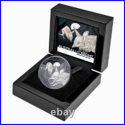 Niue 2026 GREATER BILBY & Full Moon-Australia At Night $1 Oz Silver Black Proof