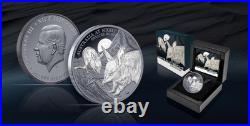 Niue 2026 GREATER BILBY & Full Moon-Australia At Night $1 Oz Silver Black Proof