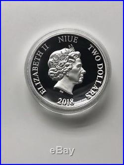 Niue $2 2018 2oz Silver Coin Cat Series British Shorthair