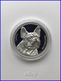 Niue $2 2018 2oz Silver Coin Dog Series French Bulldog