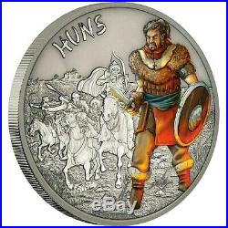 Niue 2 Dollar 2017 Hunnen Krieger der Geschichte (10.) 1 Oz Silber AF