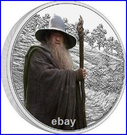 Niue 2 Dollar 2021 Herr der Ringe Classic Gandalf the Grey- 1 Oz Silber PP