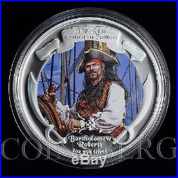 Niue $2 Real Pirates of the Caribbean 4 x1 oz Silver Coloured Coin Set 2011