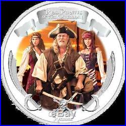 Niue $2 Real Pirates of the Caribbean 4 x1 oz Silver colored Coin Set 2011