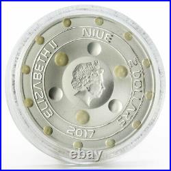 Niue 2 dollars The 70th Anniversary of the Roswell UFO Incident silver coin 2017