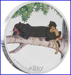 Niue 4 x 2 Dollar 2017 Das Dschungelbuch Disney 4 x 1 Oz. Silber PP
