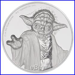 Niue 5 Dollar 2018 Star Wars Yoda (3.) 2 Oz Silber PP Ultra High Relief