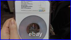 Niue COLOGNE Cathedral GERMANY Oval Shaped Coin 28grams. 925 NGC PF70