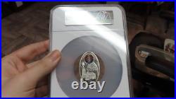 Niue COLOGNE Cathedral GERMANY Oval Shaped Coin 28grams. 925 NGC PF70