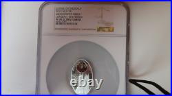Niue Cathedral Oval Shaped Coin Westminster Abbey London 28grams. 925 NGC PF70