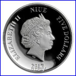 Niue Disney Star Wars $5 Dollars, 2 oz. Silver Proof Coin, 2017, Mint, Darth Vader