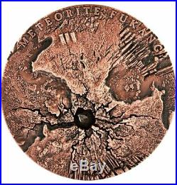 Niue FUKANG series WORLD OF METEORITES $5 Silver Coin 2019 Meteorite inlay 2 oz
