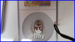 Niue Gothic Cathedral St Vitus Prague Oval Shaped Coin 28grams. 925 NGC PF70