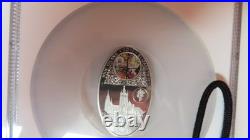 Niue Gothic Cathedral St Vitus Prague Oval Shaped Coin 28grams. 925 NGC PF70