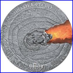 Niue Island 2015 50$ Campo del Cielo 1576 Meteorite 1KG Silver Coin only 99pcs