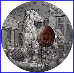 Niue Island 2016 10$ Trojan Horse Ancient Myths 2oz Silver Coin