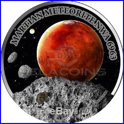 Niue Island 2016 1$ Mars Martian Meteorite NWA 6963 1oz Silver Coin