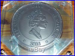 Niue Island 2016 MARS $50 REAL MARTIAN METEORITE NWA 6963 coin 1 KG Silver
