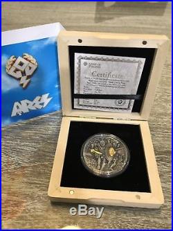 Niue Island 2017 $2 ARES From The Gods series 2 oz Antique Silver Coin
