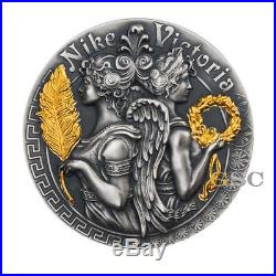 Niue Island 2018 5$ Victoria and Nike Goddesses Series 2oz. 999 fine silver coin