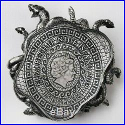 Niue Island 2019 15$ MEDUSA Amulet of Power 8oz Silver Coin