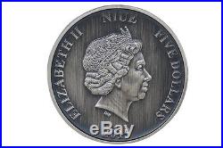 Niue Marco Polo $5 2 oz. Silver Coin, 2015, Journeys of Discovery, Queen Elizabeth