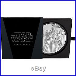 Niue Star Wars $100, 1 Kg (Kilo) Silver Proof Coin, 2016, Mint, Darth Vader