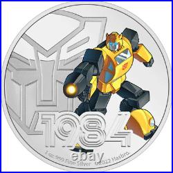 Niue Transformers 1 oz. 999 Silver Proof Coins Megatron Bumble Bee Optimus Prime