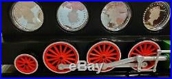 Niue set 4 coins Famous Express Trains proof colored silver 2010 Orient Express