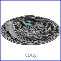 Norse Dragon Dragons Silver Coin 2 Dollars 2 Oz Niue 2019