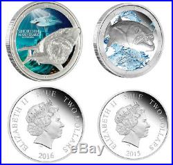 Ocean Predators Coins Mako Shark + Great Barracuda 1 oz coins