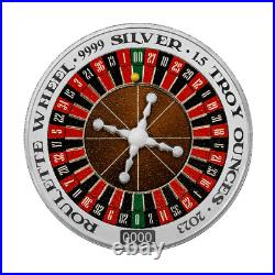 PAMP 2023 ROULETTE Wheel Spinning 1.5 Oz Silver Proof Coin