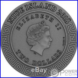 PERSEUS Silicone Demigods 2 Oz Silver Coin 2$ Niue 2018