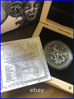 PERSEUS Silicone Demigods 2 Oz Silver Coin 2$ Niue 2018
