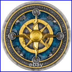 PRESALE 2026 Niue Compass Rose 2 oz Silver Coin SHIPS LATE MAY