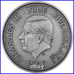 PRESALE 2026 Niue Compass Rose 2 oz Silver Coin SHIPS LATE MAY